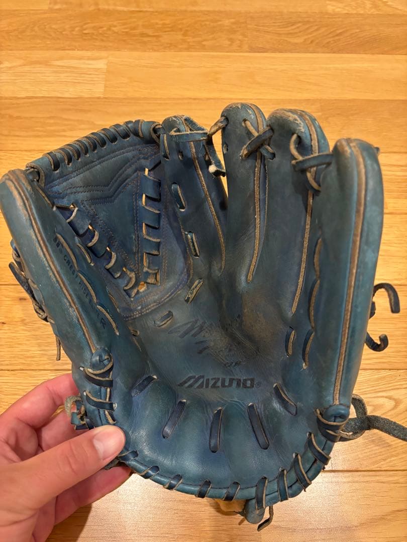 ミズノプロ　Mizuno Pro 軟式グローブ 青　オーダー　ビックM