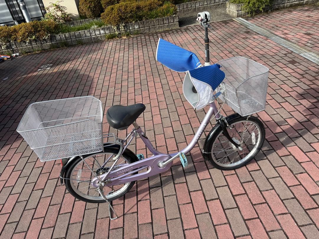 ご婦人向け、お買い物仕様、小型ママチャリ(20㌅)配達可能