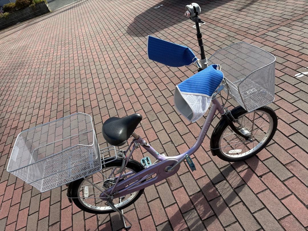 ご婦人向け、お買い物仕様、小型ママチャリ(20㌅)配達可能