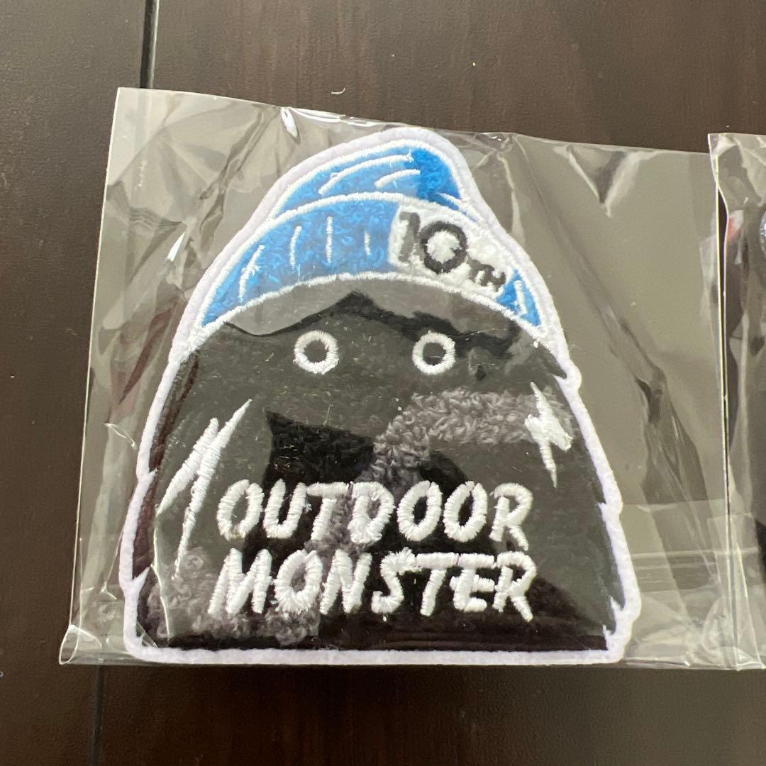 レア　アウトドアモンスター　ベルクロもふもふワッペン