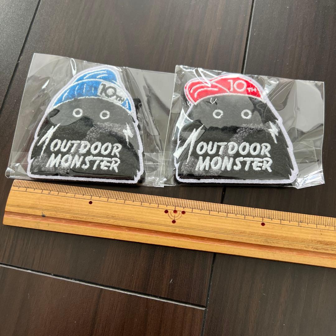 レア　アウトドアモンスター　ベルクロもふもふワッペン