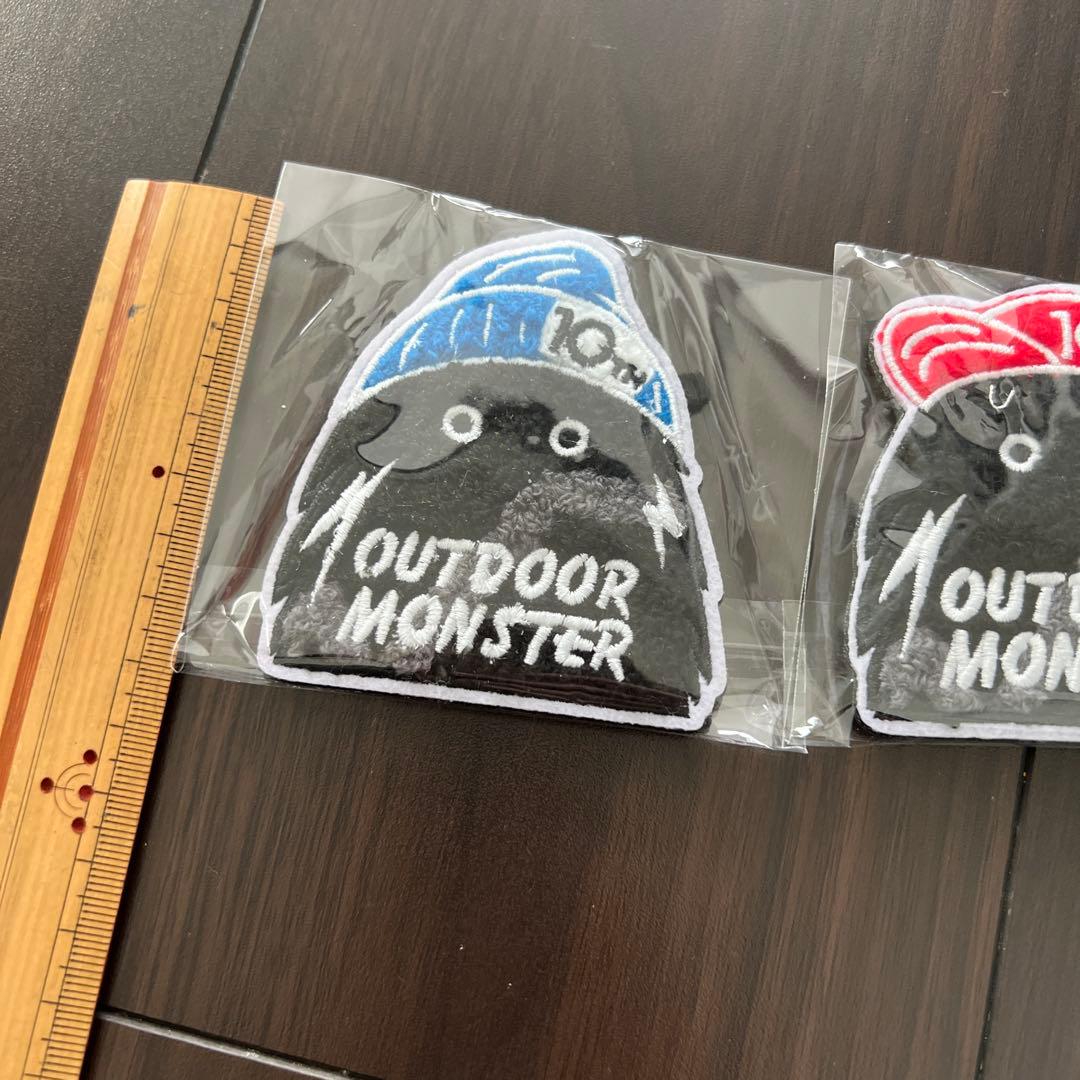 レア　アウトドアモンスター　ベルクロもふもふワッペン