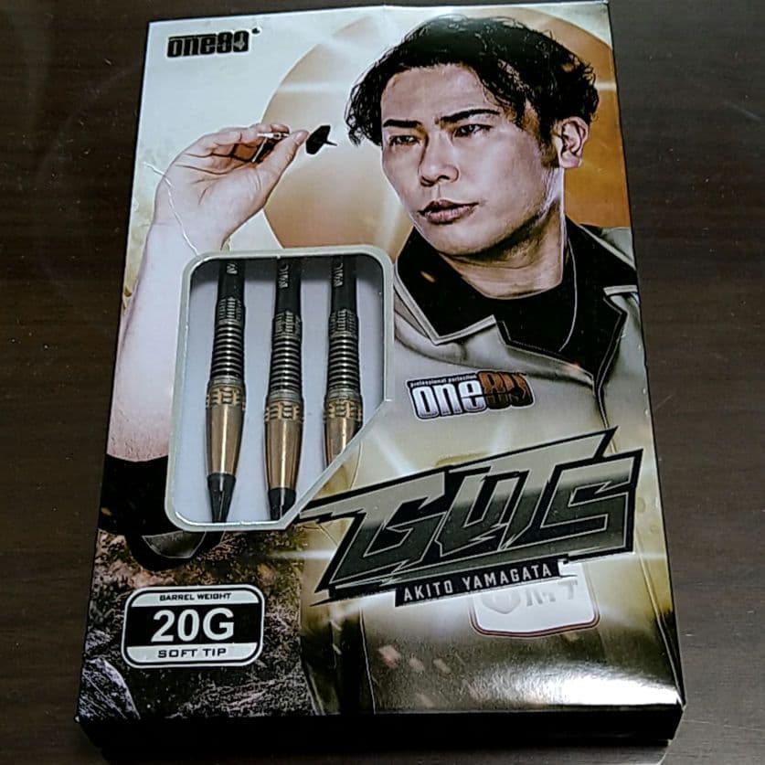 One80 GUTS 20g 山形明人選手モデル　ダーツ ソフトタイプ