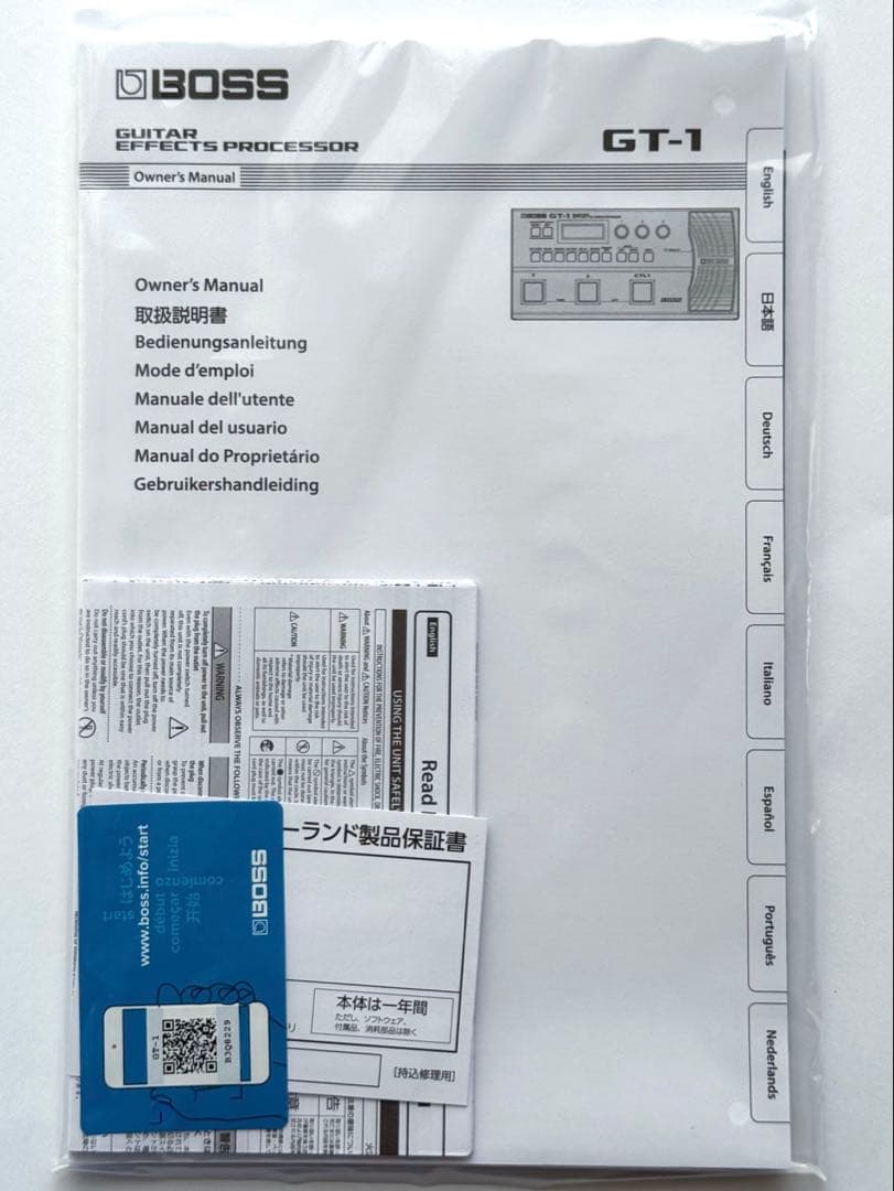 【未使用に近い】 【付属品完備】 BOSS GT-1 / マルチエフェクター