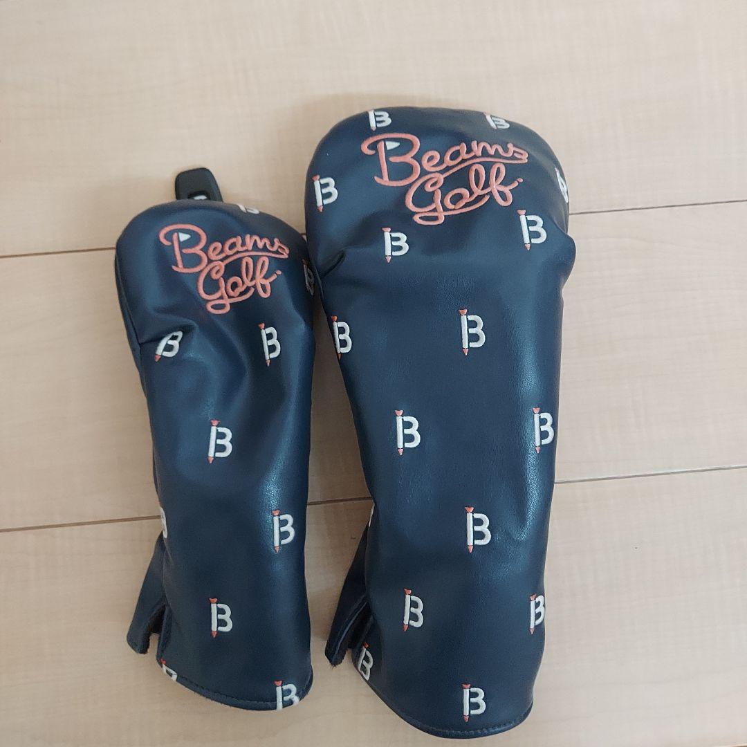 BEAMS GOLF ビームス キャディバッグ ネイビー ★ヘッドカバー付き
