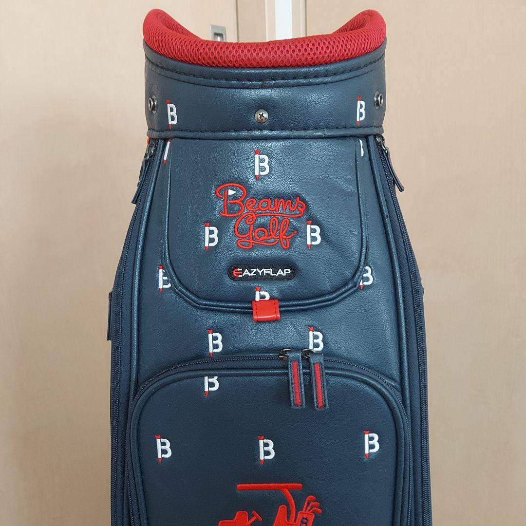 BEAMS GOLF ビームス キャディバッグ ネイビー ★ヘッドカバー付き