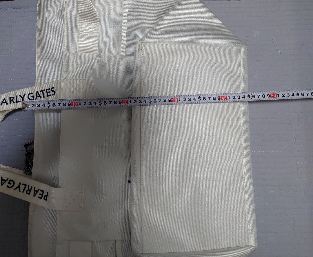 【中古品】PEARLY GATES ゴルフバッグ 大容量 ホワイト
