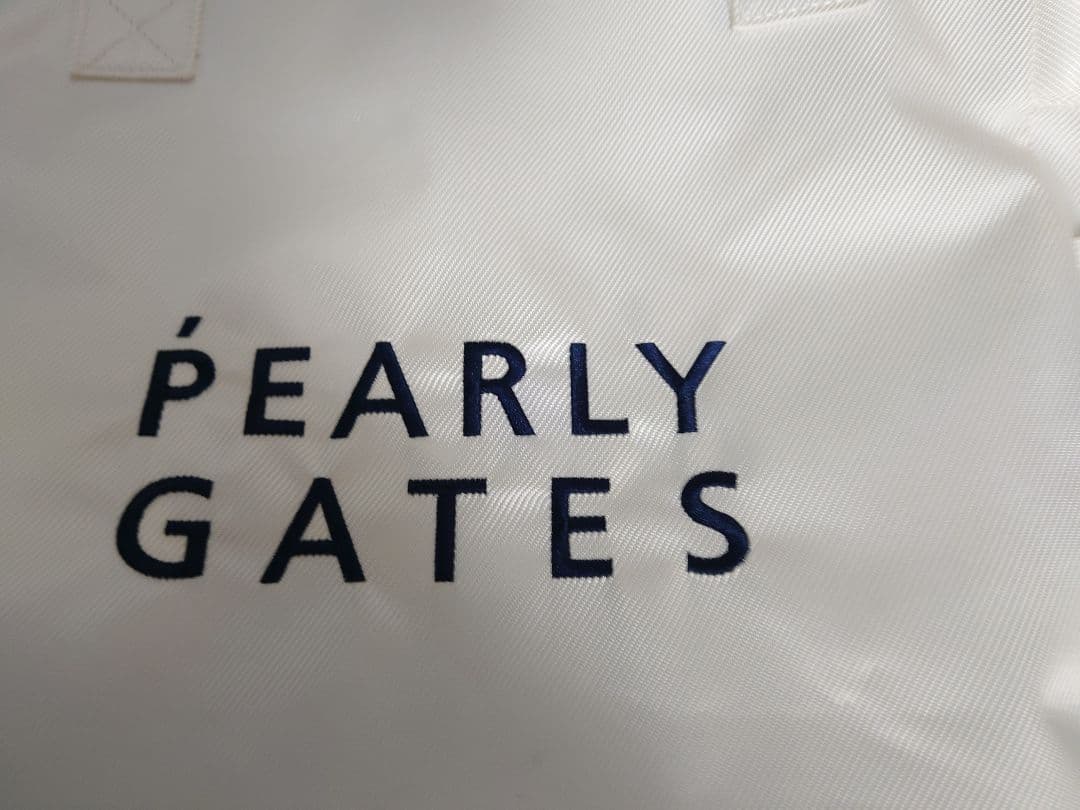 【中古品】PEARLY GATES ゴルフバッグ 大容量 ホワイト