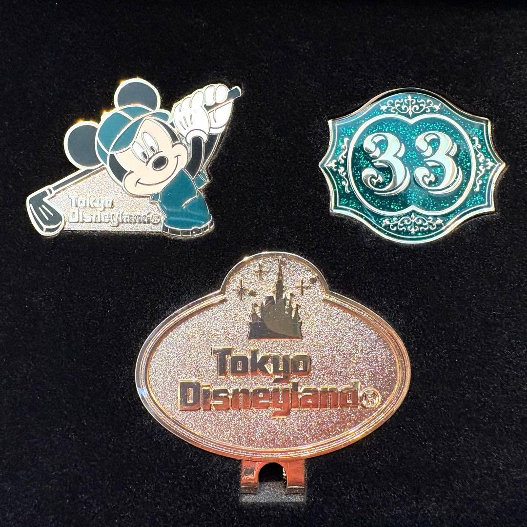 東京ディズニーランド club33 ミッキーマウス ゴルフマーカー3個セット