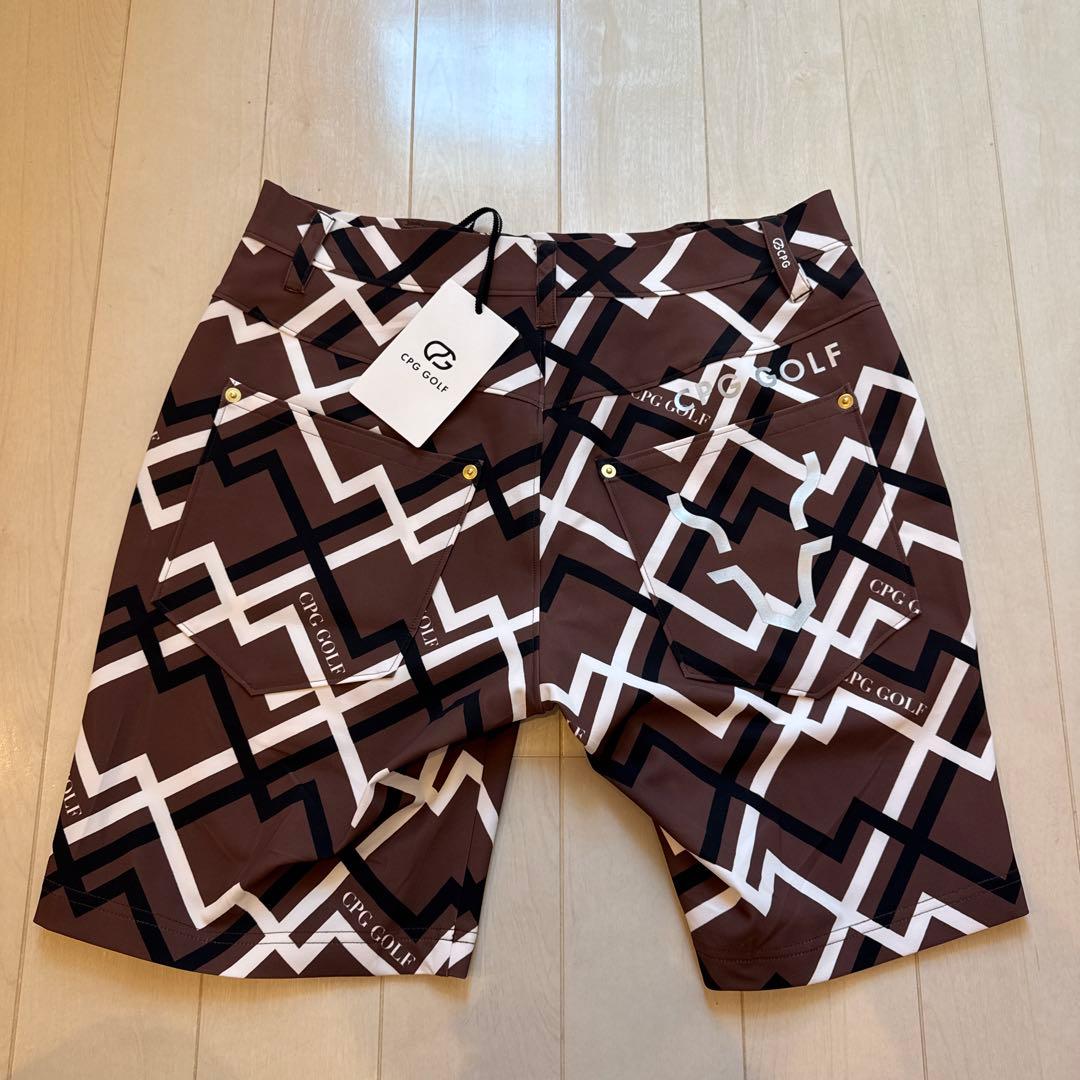 は*ど様 新品未使用　CPGゴルフ 半袖ポロ　ハーフパンツ　キャップ　3点セット