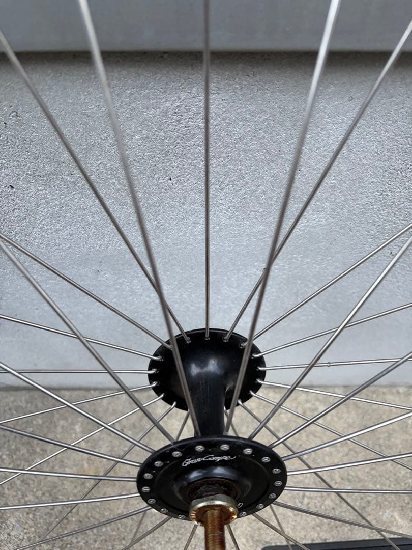 ピスト　フロントホイール　velocity grancompe クリンチャー