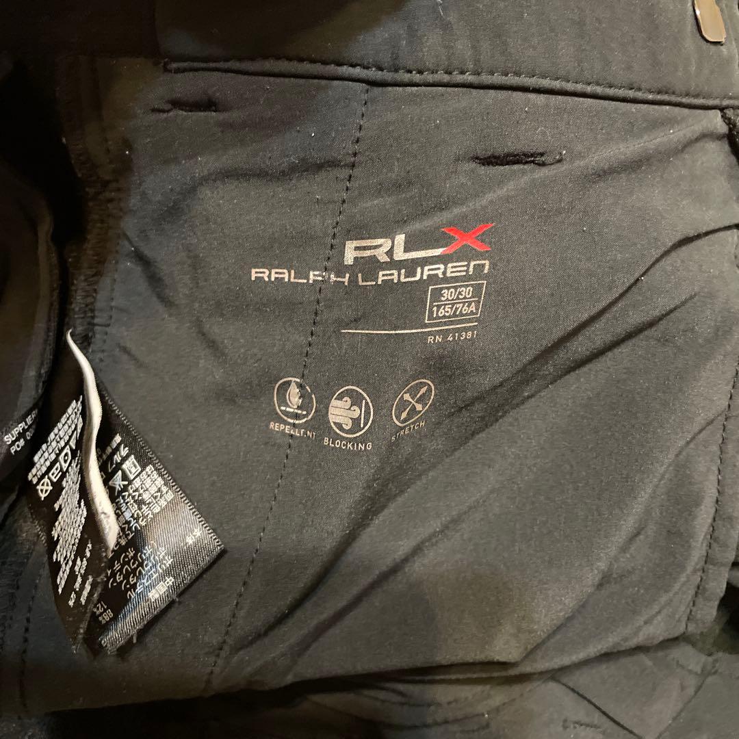 RLX ゴルフ 裏起毛ストレッチゴルフパンツ 30 ブラック 春秋冬用