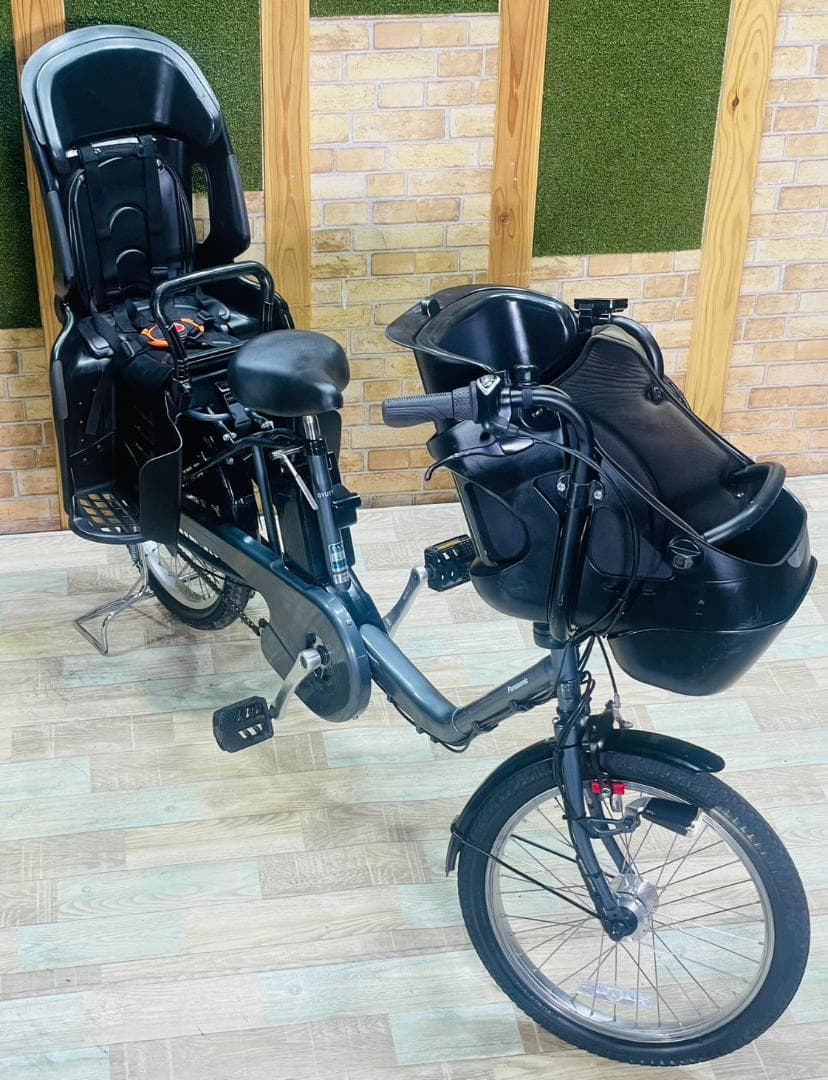 グレー系 パナソニック 子供乗せ電動アシスト自転車H3390