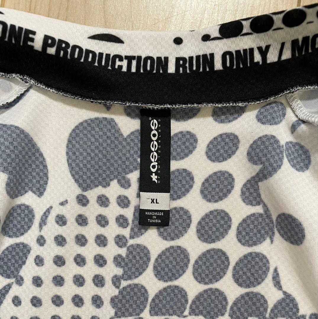 ASSOS サイクルジャージ XLサイズ 白黒ドット