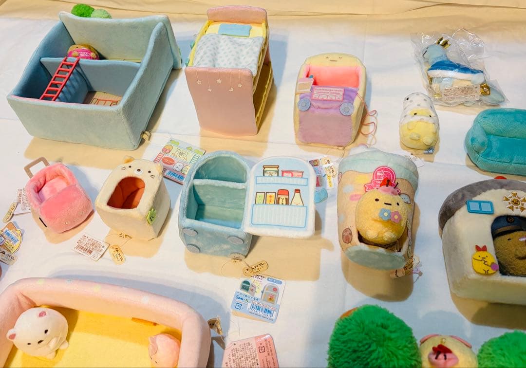 【新品未使用タグ付き多め】すみっコぐらし てのりぬいぐるみ おうち セット売り