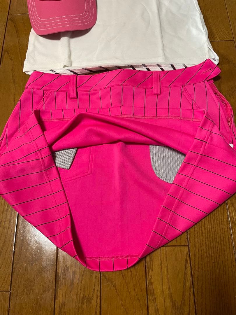 美品‼️adidas ゴルフウェアセット ポロシャツ スカート キャップセット