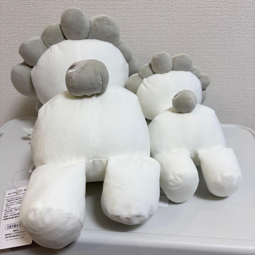 白ミャクミャク ぬいぐるみ M L 這い型