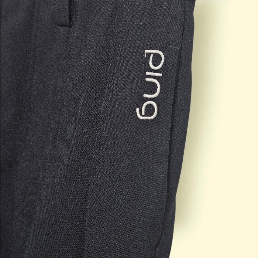 美品 PING レディース プリーツ スカート 紺 S ゴルフ ストレッチ