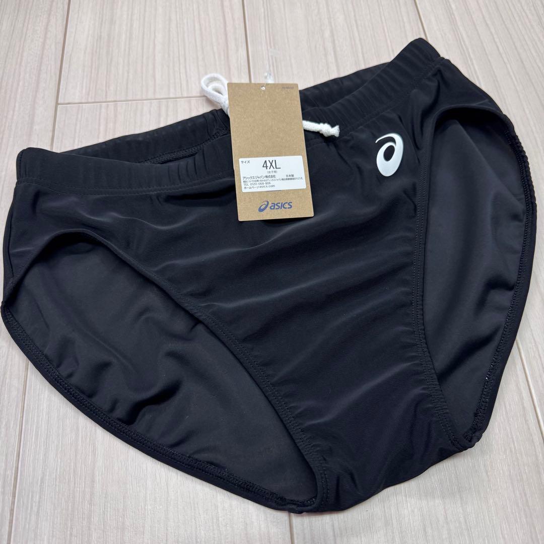 アシックス　女子陸上レーシングショーツ　4XLサイズ　ブラック単色　新品