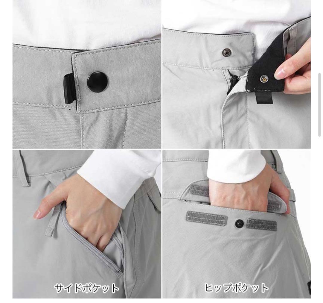 【美品】686 スノーボードパンツ L infiDRY グレー ベンチレーション