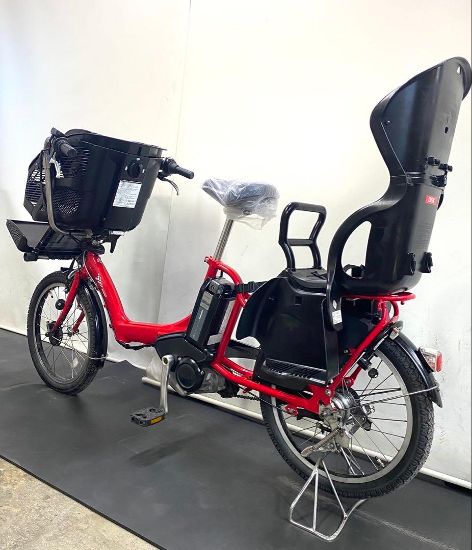 1年保証 送料無料　ブリヂストン　20インチ赤色　子供乗せ　電動アシスト自転車