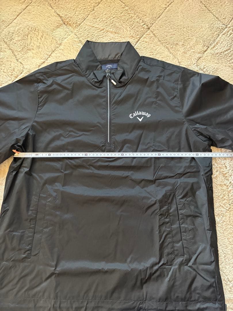 ✨Callaway ストレッチミニリップハーフジップブルゾン Mサイズ　ブラック