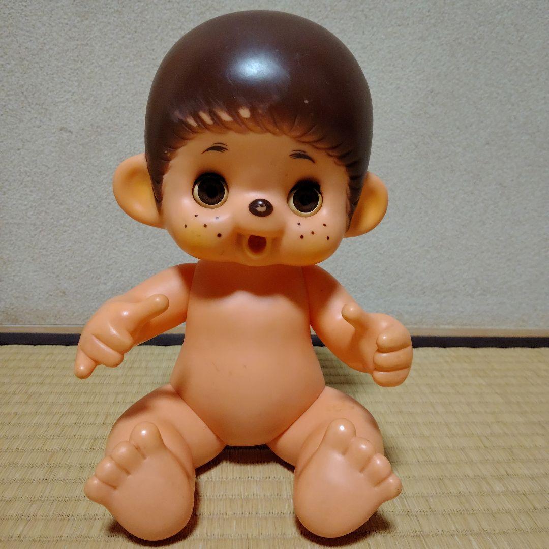 大越玩具　ソフビ　モンチッチ風　大助くん風　スリープアイ　昭和