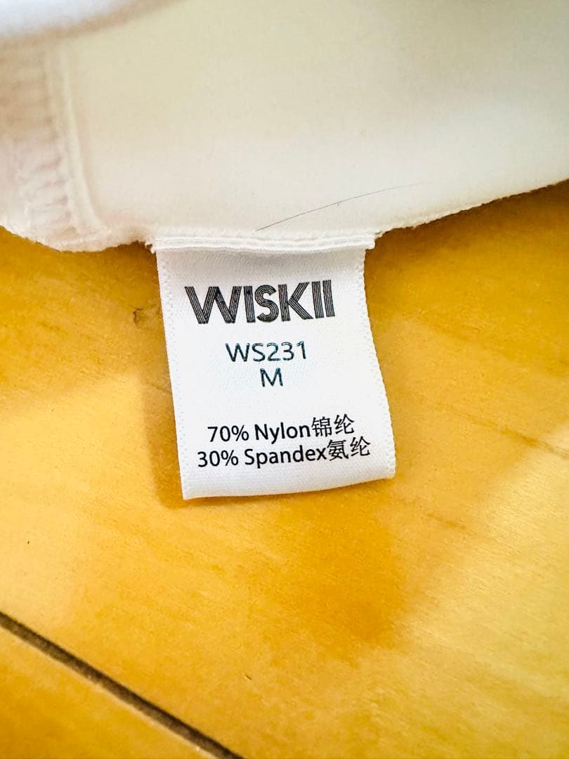 【美品】WISKI スカラップカット クロップトップ ホワイト
