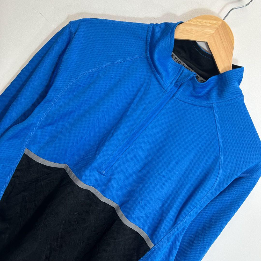 ハーフジップ トラックジャケット ブルー DRI-FIT M スポーツウェア