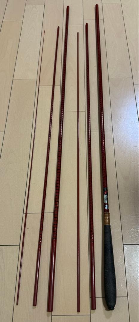【１セット限定】朱紋峰 15尺 17尺 ヘラ竿 へら竿 釣竿 和竿 釣具