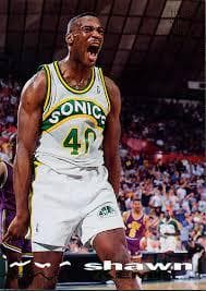 【希少】 NBA ショーン・ケンプ　SONICS　ユニフォーム　シャツ　バスケ