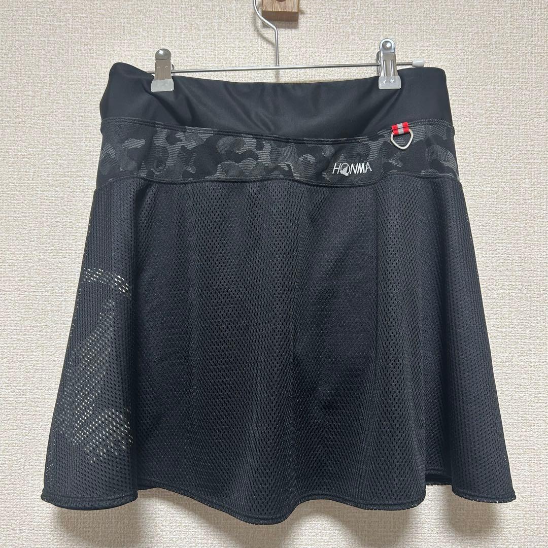 【未使用新品】HONMA ホンマゴルフ　インナー付きスカート　迷彩　ブラック