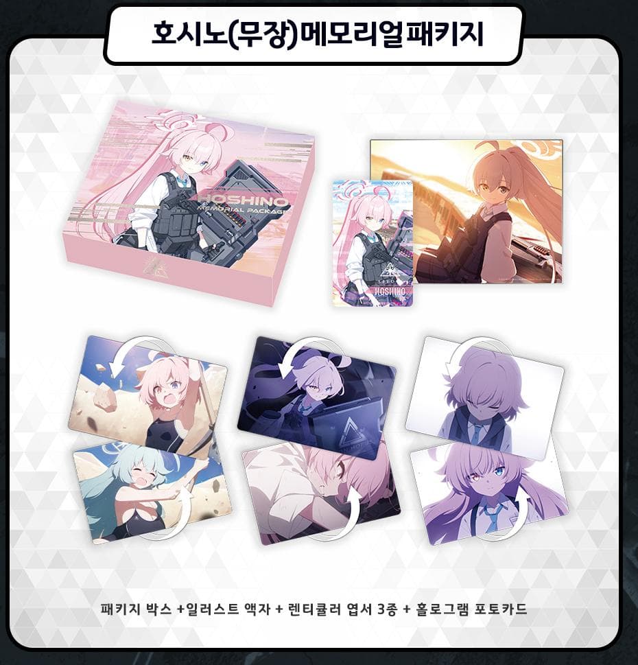 [韓国限定] ブルーアーカイブ 臨戦ホシノ メモリアルパッケージ