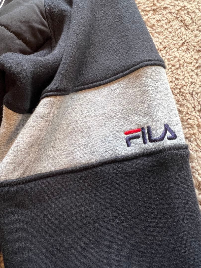 FILA GOLFフィラゴルフ☆中綿入りニット切り替えロングジャケット Mサイズ