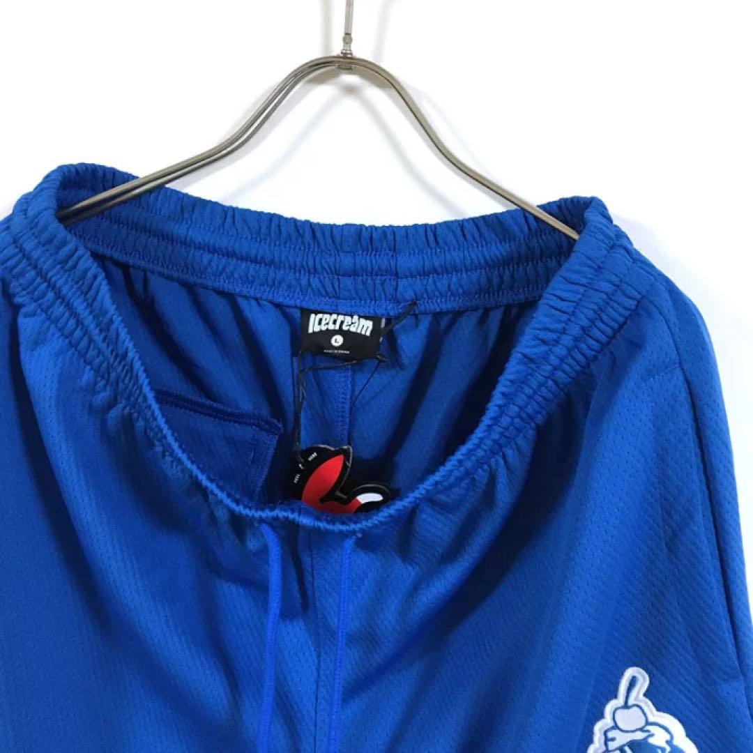 新品 ICECREAM アイスクリーム ショーツ メンズ ブルー L