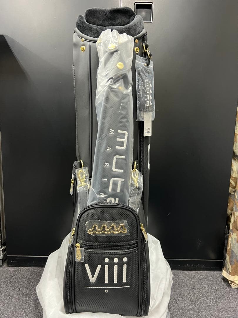 ★新品、未使用★キャディバック＆ヘッドカバー5個セット muta MARINE