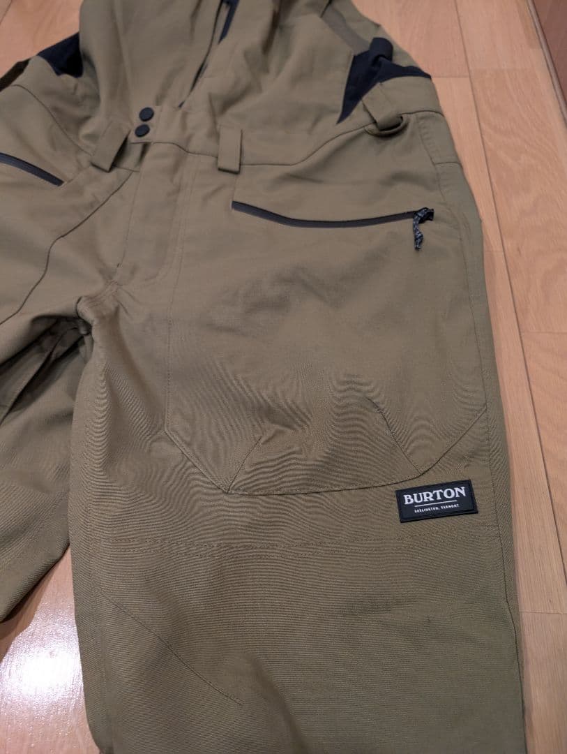 BURTON ビブパンツ LIVINGLINING スノーボードウェア Mサイズ
