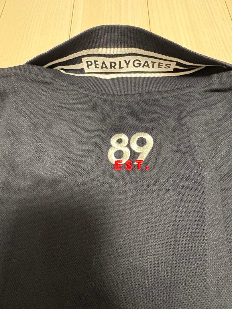 値下げ　PEARLY GATES ネイビー ゴルフ ポロシャツ