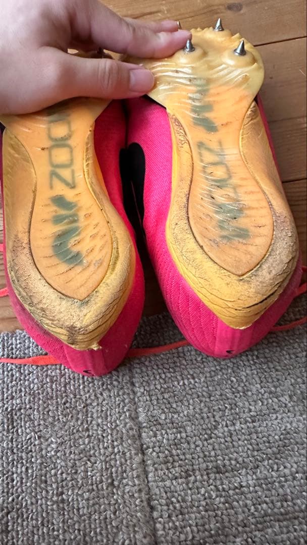 Nike マックスフライ　ピンク色　サイズ24.5