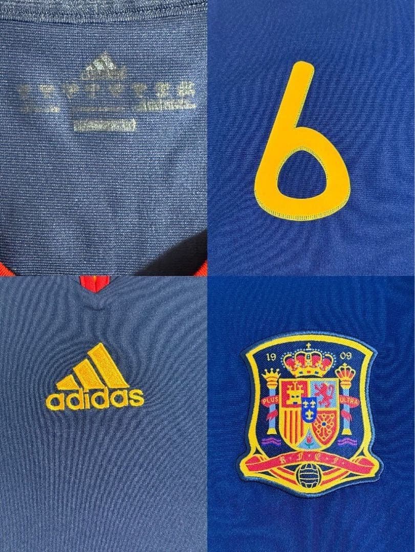 スペイン代表 2010 アウェイ イニエスタ ユニフォーム ウェア