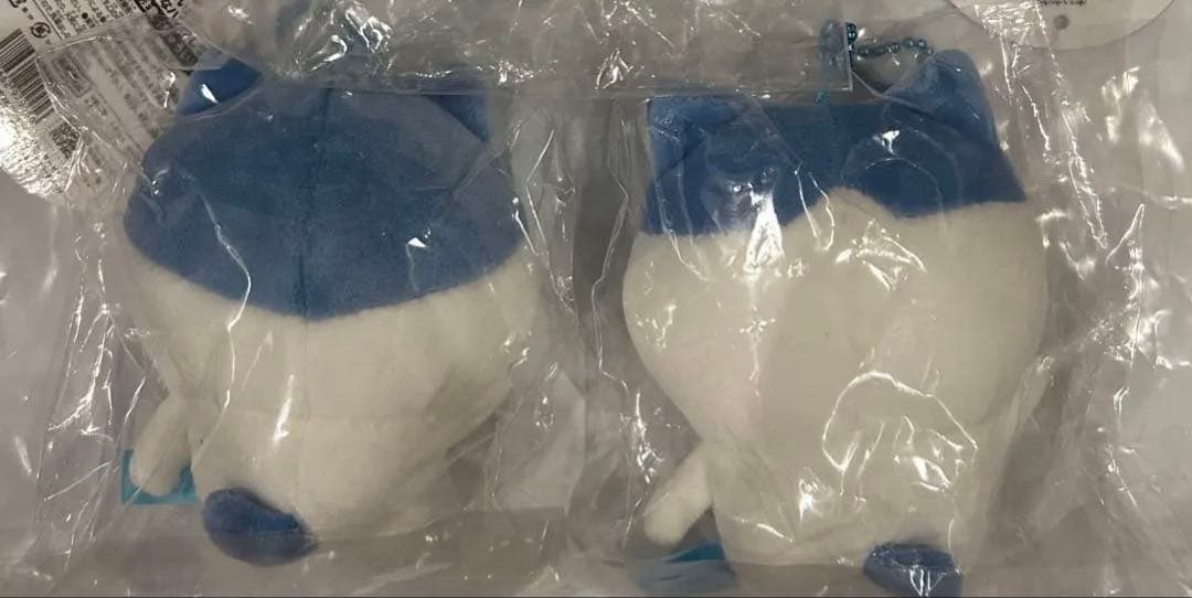 ハチワレマスコット 2点セット　スポーツ刈り、生え変わり
