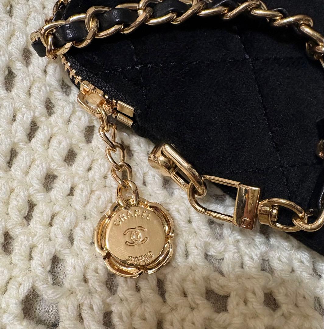 CHANEL ノベルティ　ベルベット　ポーチ　ポシェット　ショルダーバッグ