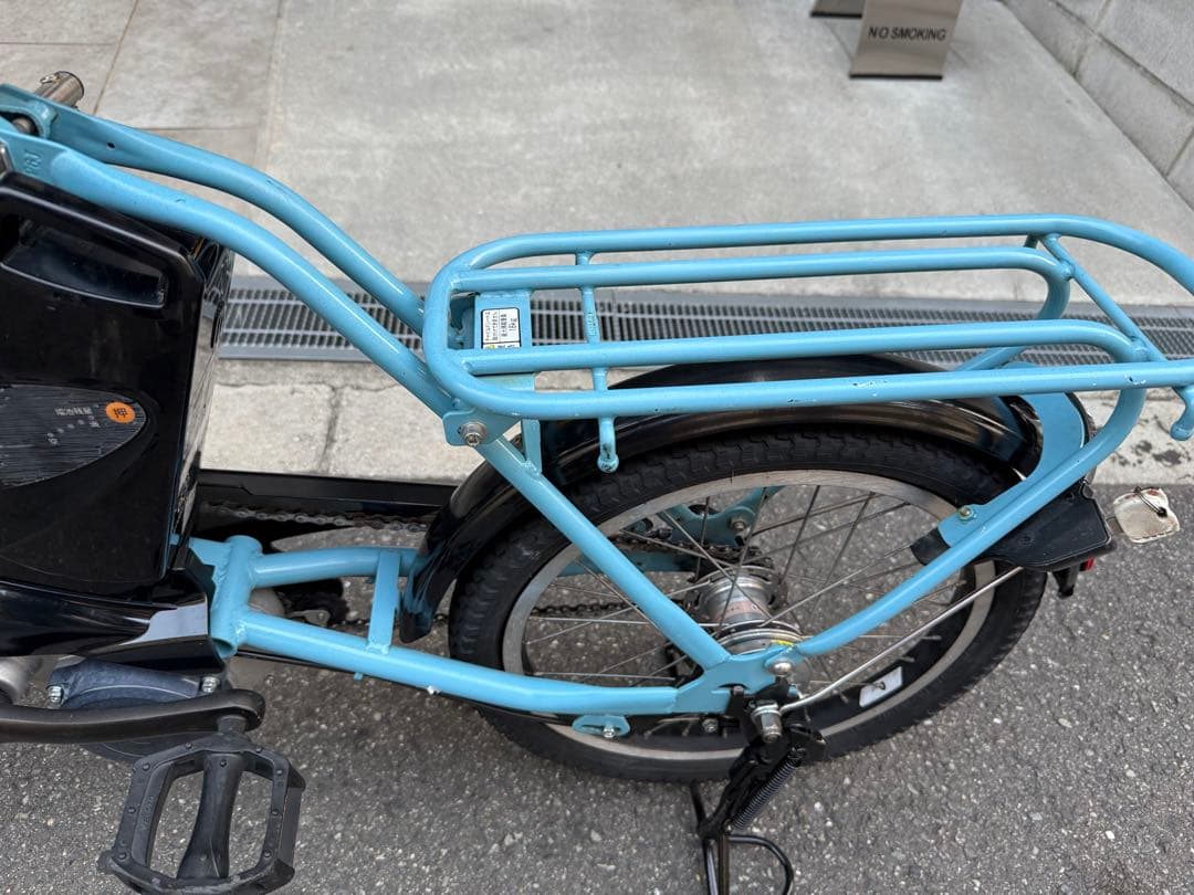 大阪府　パナソニック　 電動アシスト自転車 水色
