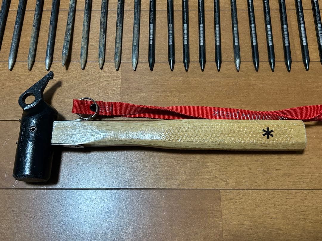 スノーピーク ソリッドステーク20×20本＋ペグハンマーセット
