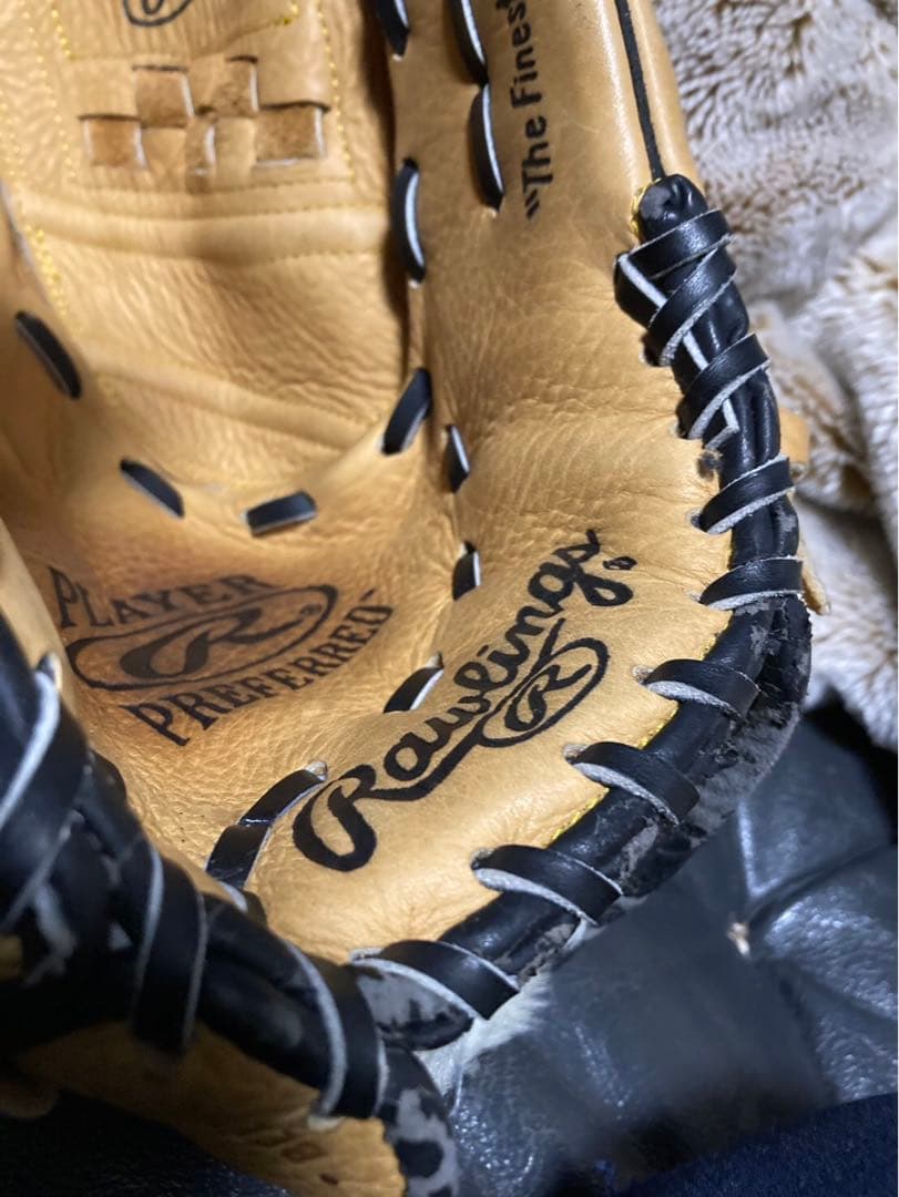 【難あり】Rawlings 軟式グローブ 左投用
