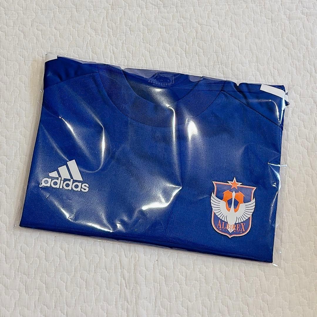 アルビレックス新潟　adidas AEROREADY 青 シャツ L