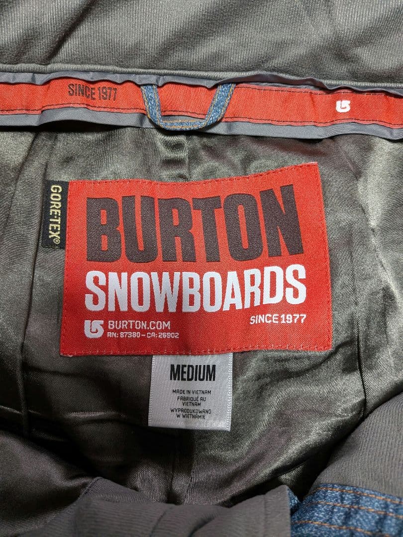 Burtonバートン デニムダメージプリントパンツ メンズUSサイズM 洗濯済