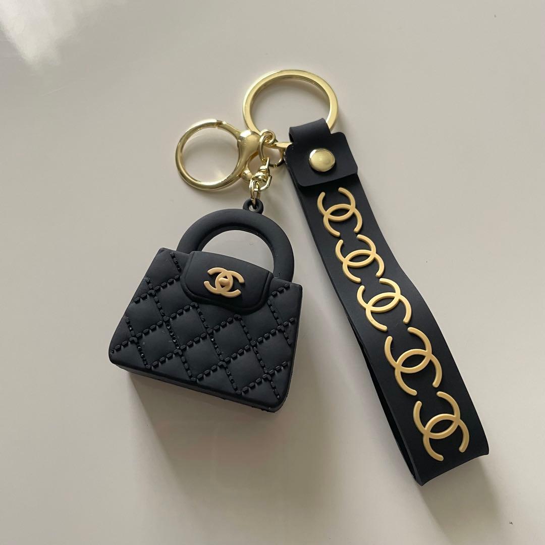 新品未使用 CHANEL ノベルティ ポーチ キルティング バッグ型キーホルダー