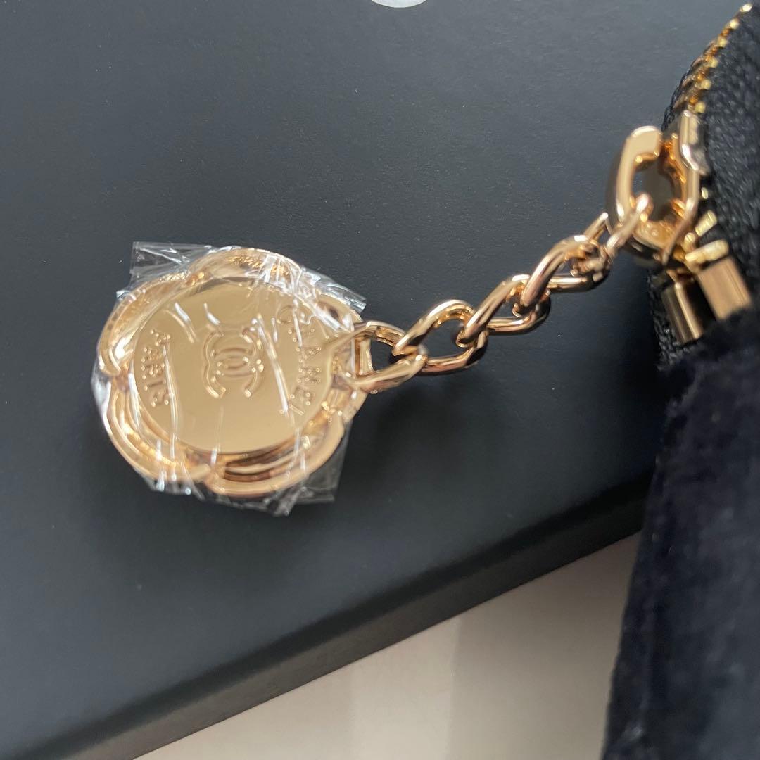 新品未使用 CHANEL ノベルティ ポーチ キルティング バッグ型キーホルダー