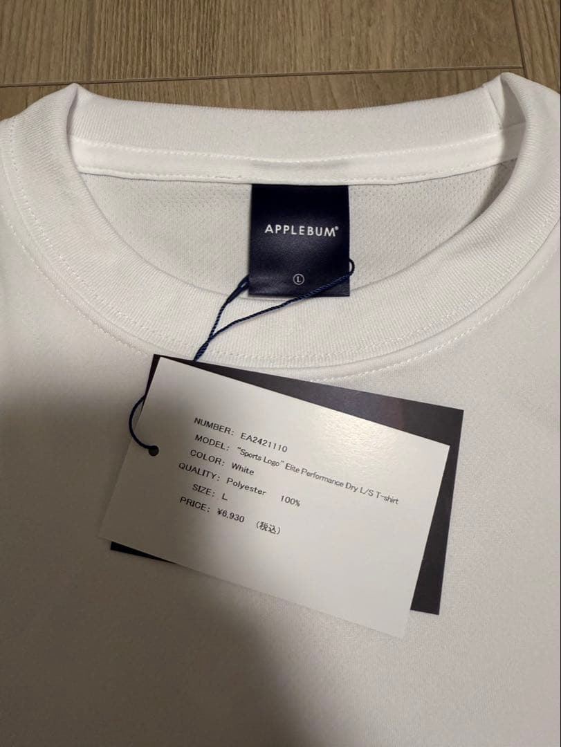 APPLEBUM 長袖Tシャツ meshホワイト